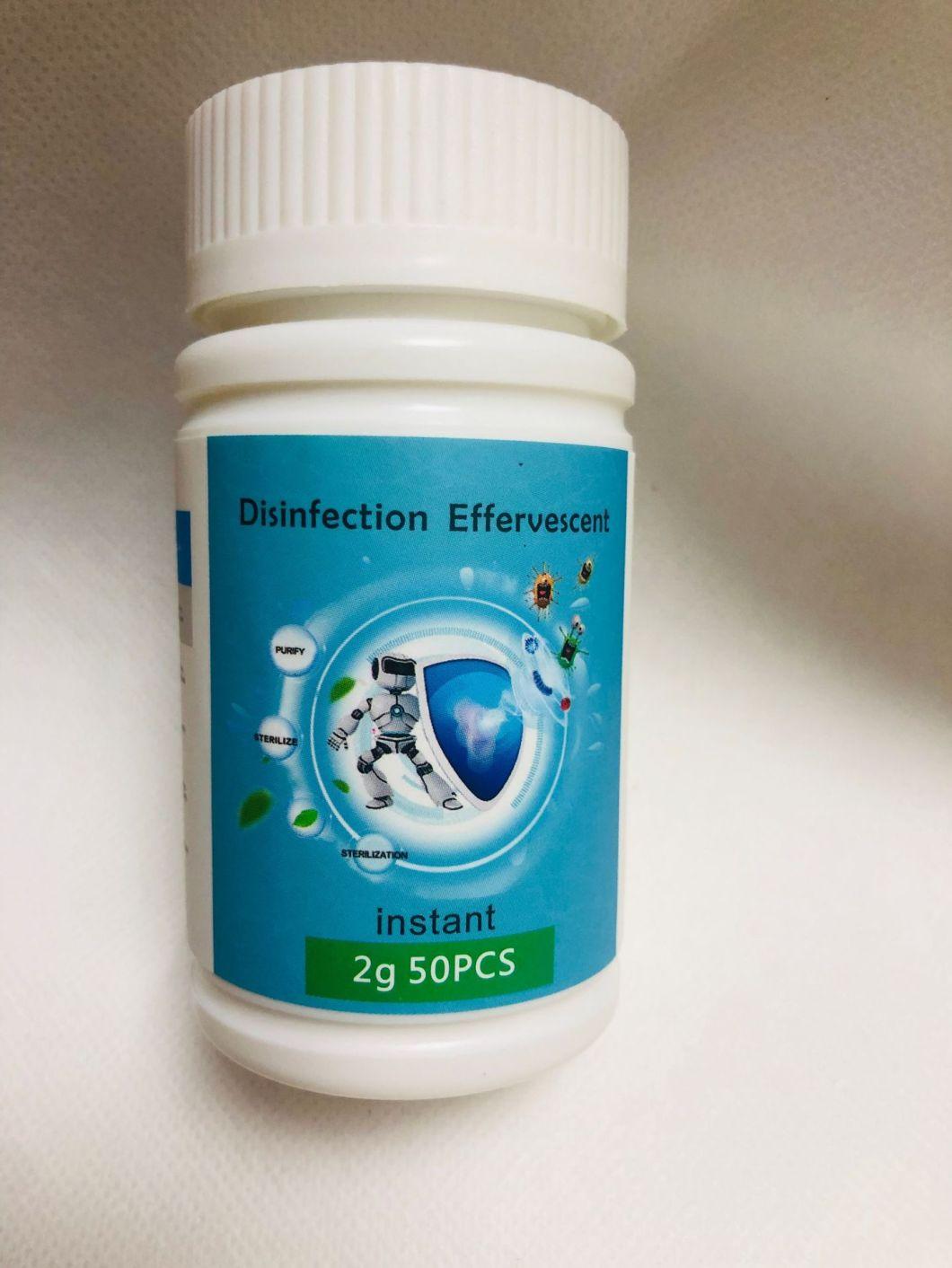 High Quality Bottled Cleaning Disinfectant Effervescent 100g Tablet Disinfection