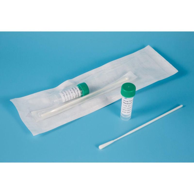 Virus 2ml Viral Transport Tube Media Viral Sampling Test Kits with Nasal Swab