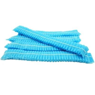 Wholesale Price High Quality Disposable PP Non-Woven Clip Cap / Mob Cap, with Single Elastic