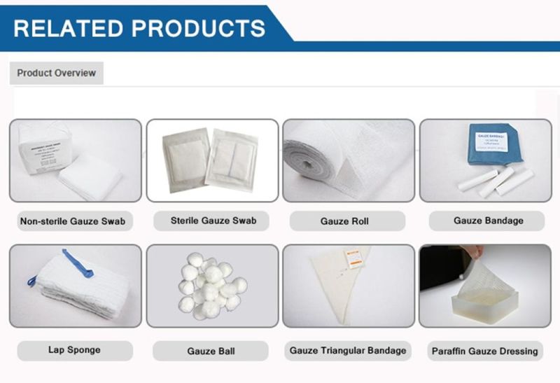 Sterile Gauze Swabs with or Without X-ray Thread