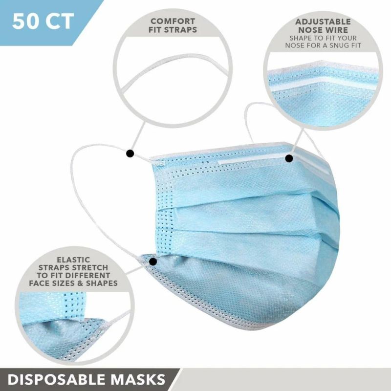 50 PC Face Mask Mouth & Nose Protector Masks Cover USA Seller Fast Shipping