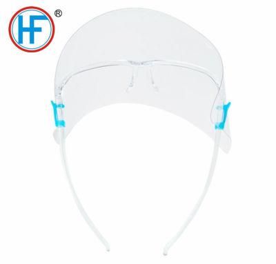 Mdr CE Approved Anti-Fog Wide Protective Face Shield with Medical Grade Pet Plastic Sheet