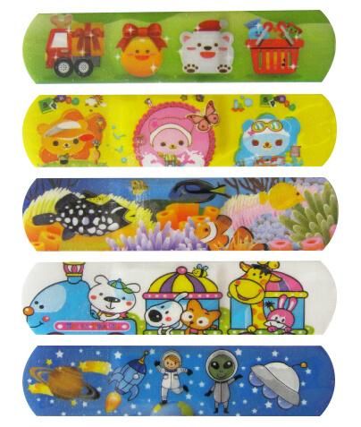 Customised First Aid Cartoon Adhesive Bandage, 72*19mm