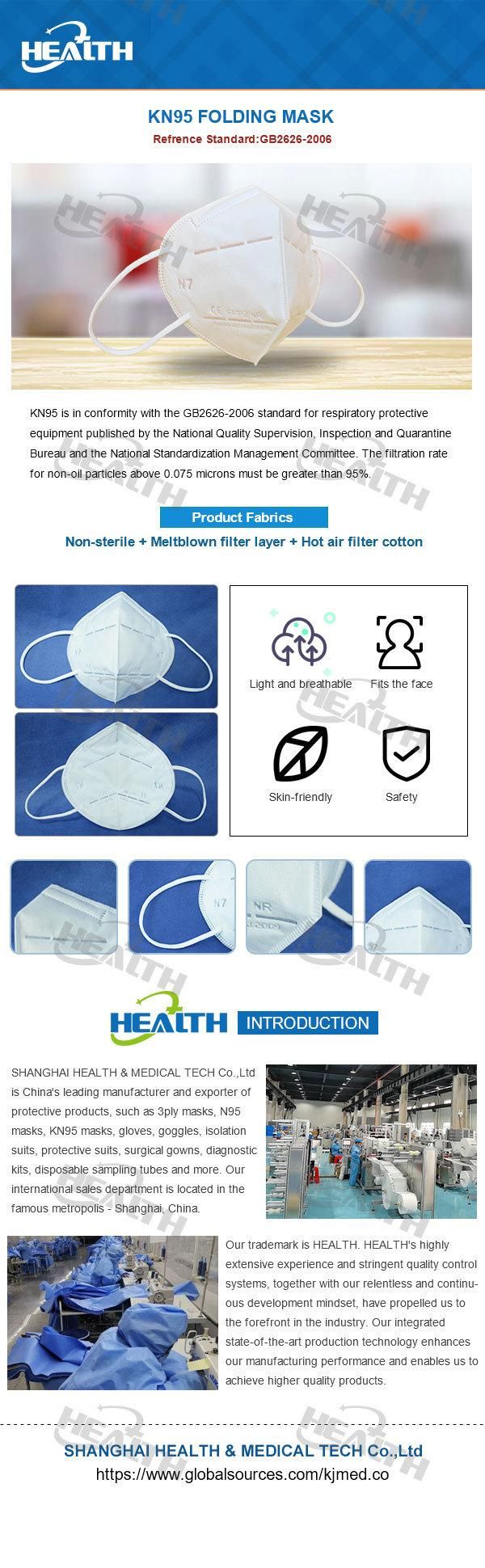 Medical 3D Solid Cutting 5 Layers KN95 Masks for Protective