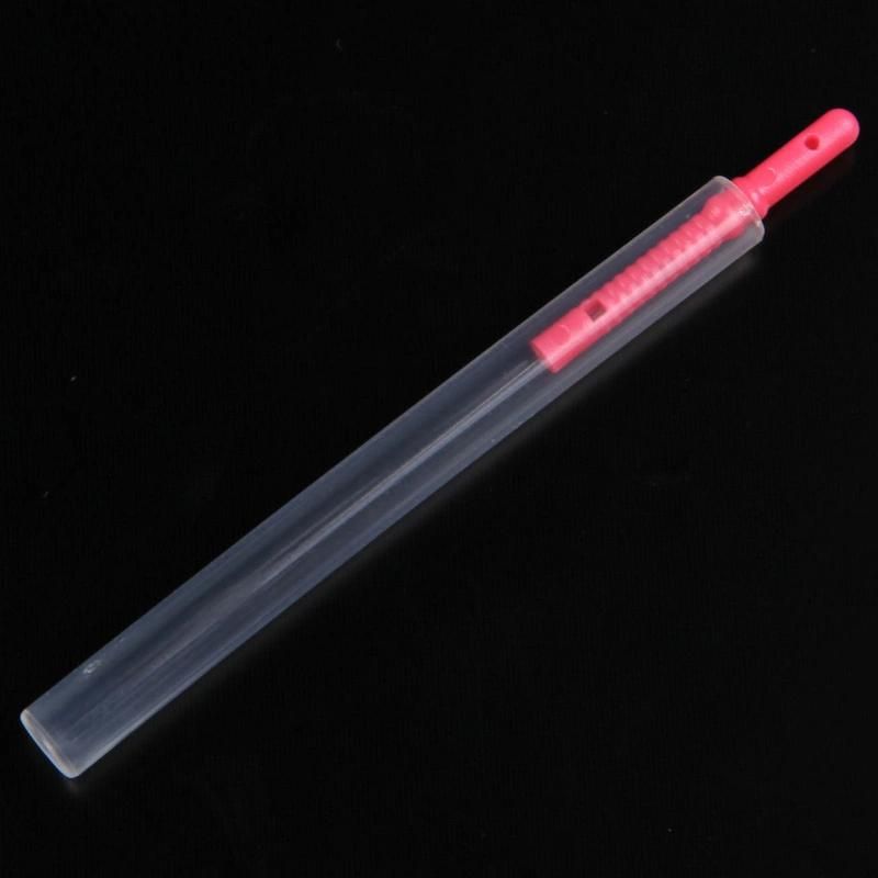 0.16X30mm Red Plastic Handle Needle with Guide Tube