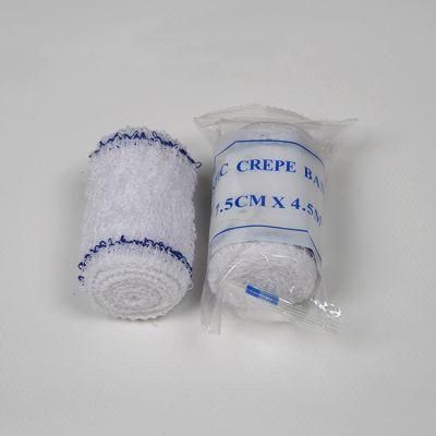 Customized Medical Cotton Crepe First Aid Emergency Bandage for Sportscenters