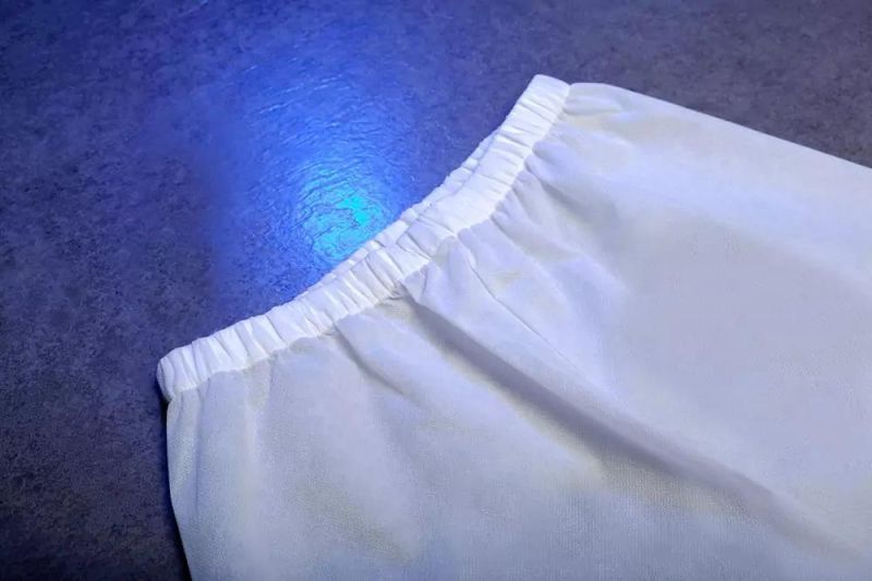 Disposable Split Isolation White Suits Split Top Pants Storage Pocket PP Non-Woven 60g