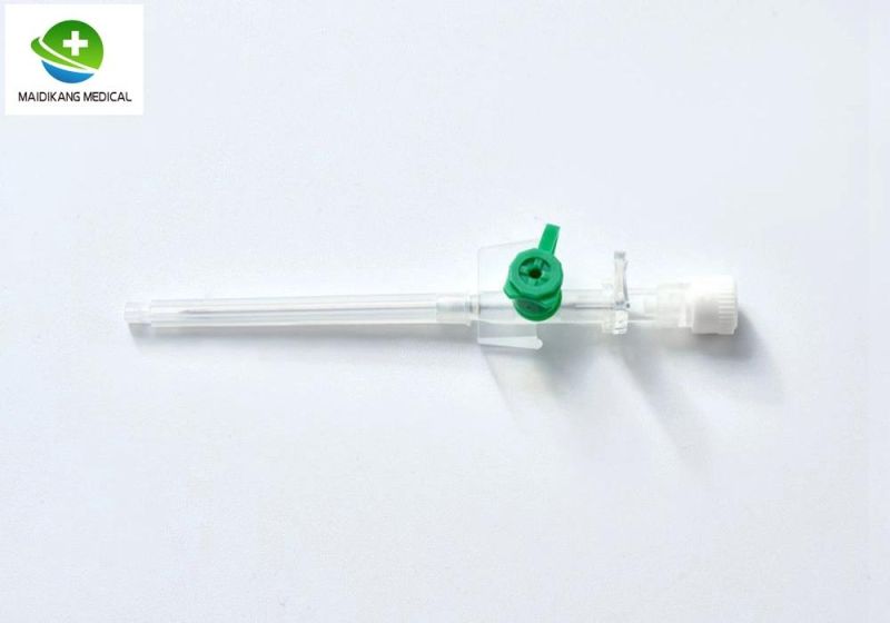 Disposable IV Cannula with Wing and Injection Port I. V. Cannula Pen Type