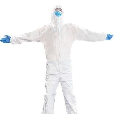 Non-Sterile Disposable Medical Protective Elastic Waist Coverall Suit