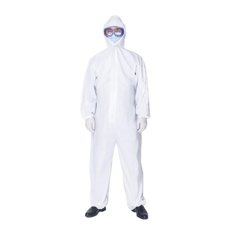 Origical Manufacturer Non Sterile Full Body Coverall Isolation Gown 65GSM for Virus Protection