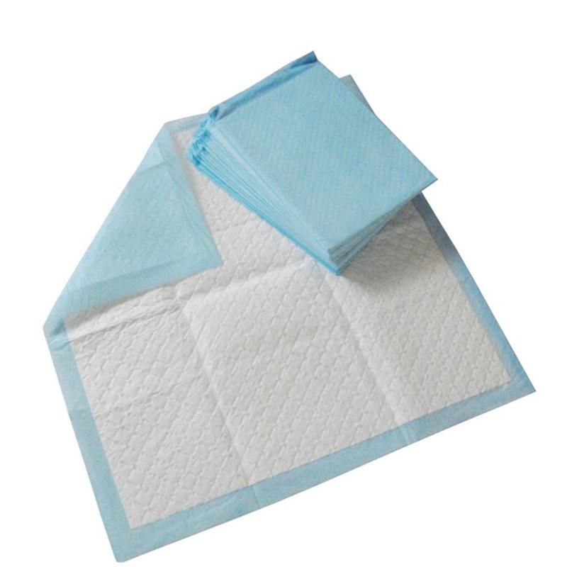 Blue Disposable Bed Underpad for Baby Adult Use