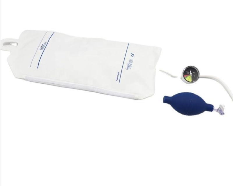 CE&ISO Certified Medical 500ml/1000ml TPU Blood Pressure Infusion Bag