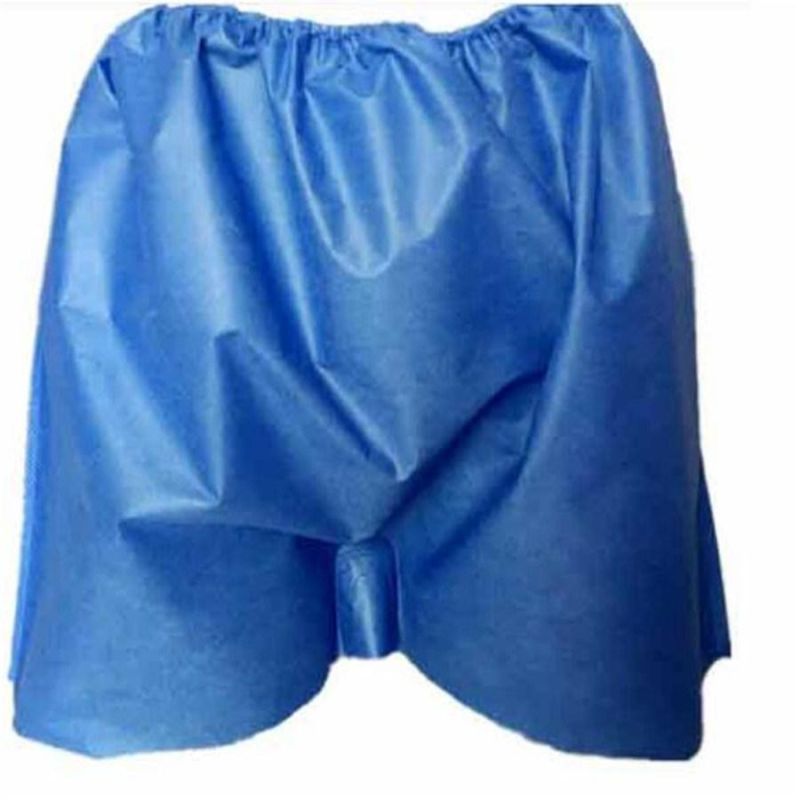 Disposable Examination Boxer Shorts Non Woven Patient Colonoscopy Pants