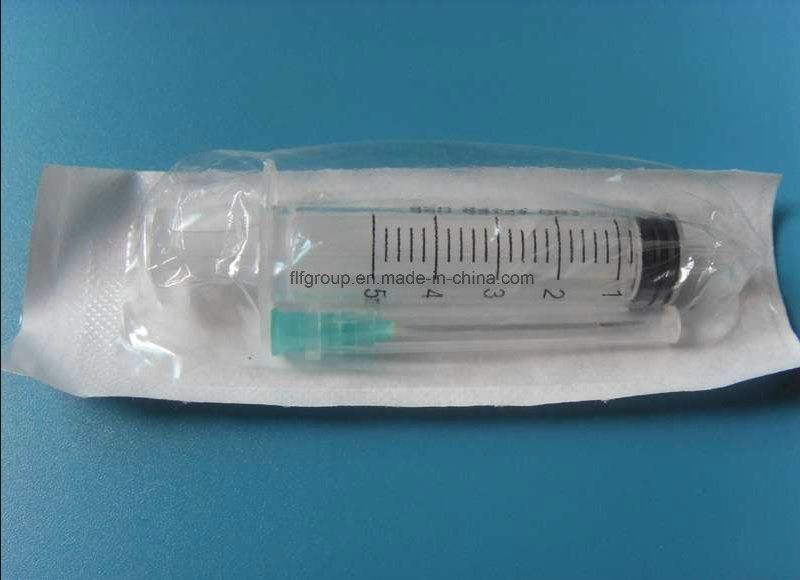 Hot Selling Disposable 3-Part Syringe with Needle