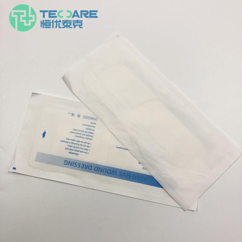 Medical Disposable Surgical Self-Adhesive Waterproof Sterile Wound Dressing with Suction Pad