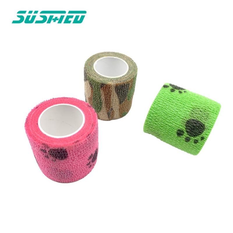 Popular Hand Tear Self Adhesive Printing Pet Bandage Horse Bandage