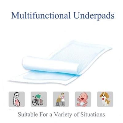 Super Absorbent OEM Brand Cotton Surface Disposable Breathable Hospital Underpad