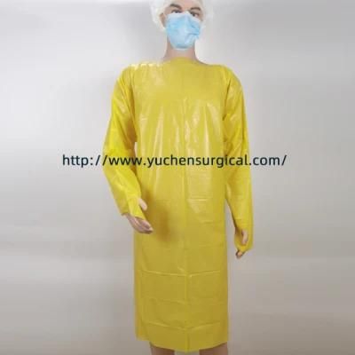 Professional Disposable PE PP CPE Protective Waterproof Surgical Isolation Gowns