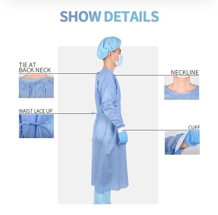 Cost-Effective Highly Quality Comfortable Sterile Waterproof Disposable Surgical Gown