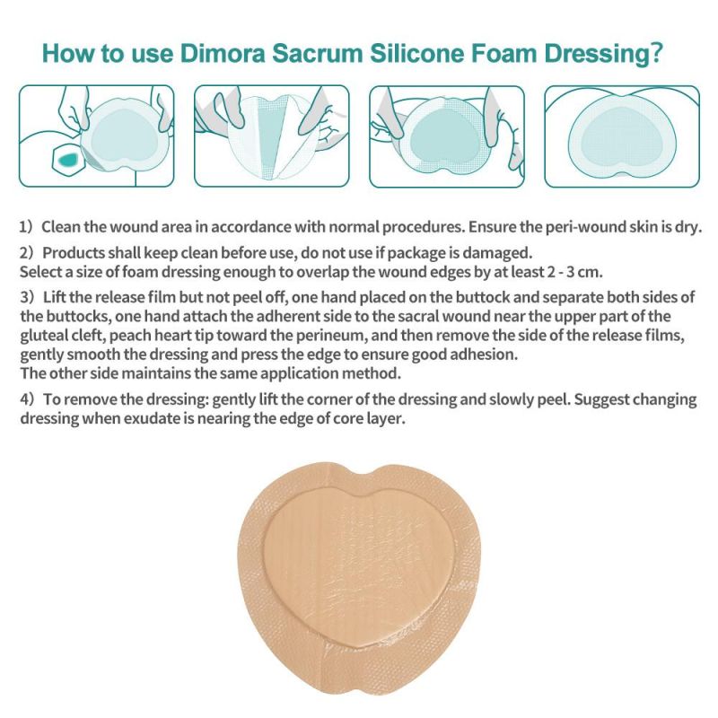 Bordered Silicone Adhesive Foam Dressing