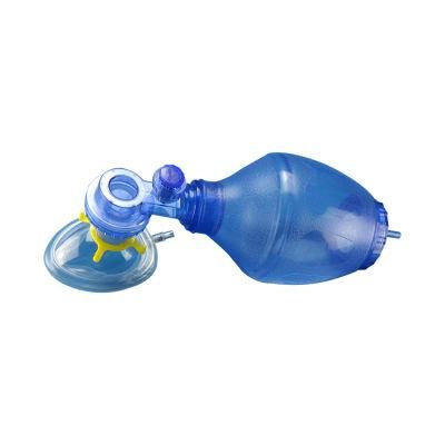 Factory Wholesale Price Emergency Ambulance Manual Portable Resuscitator Ambu Bag with CE ISO PVC Ambu Bag Silicone