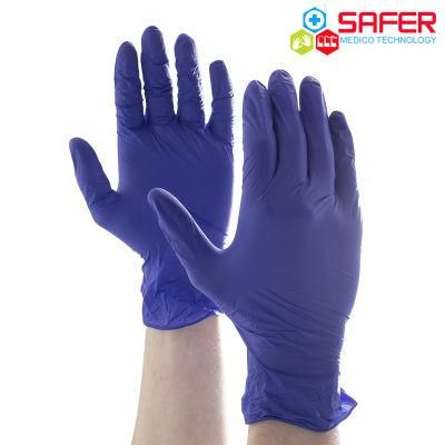 Disposable Medical Exam Powder Free CE FDA Approved Cobalt Blue Nitrile Gloves