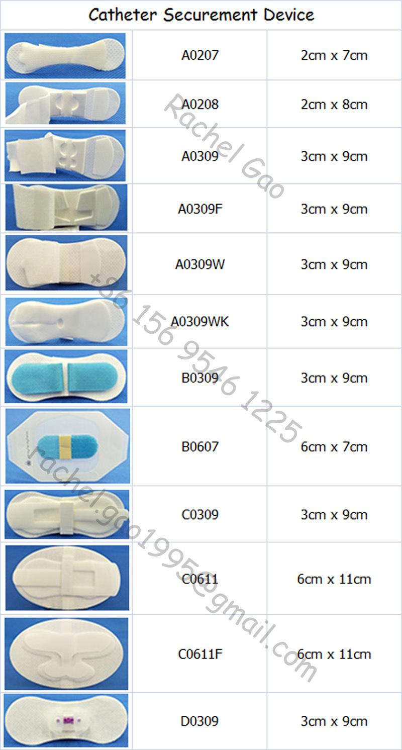 Disposable Supplier Urethral Foley Catheter Securing Device for Fixing Tube and Line