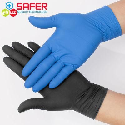 Quality Non Latex 4 Mil Medical Nitrile Examination Gloves with FDA