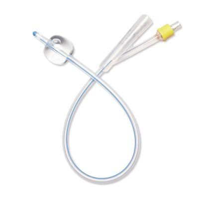 100% Medical Silicone Urethral Foley Catheter 1/2/3 Way with Factory Price