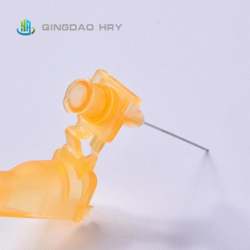 Manufacture of Disposable Medical 21g 23G 25g Safety Hypodermic Needle / Safety Needle with CE Fds ISO and 510K