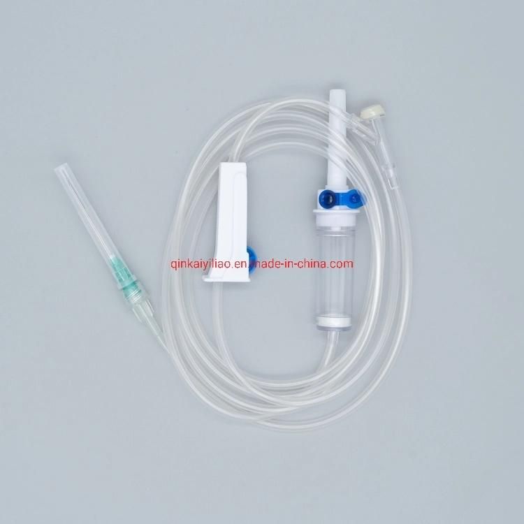 Medical and Disposable Sterilized Hypodermic IV Infusion Set with Luer Slip or Luer Lock on The Needle