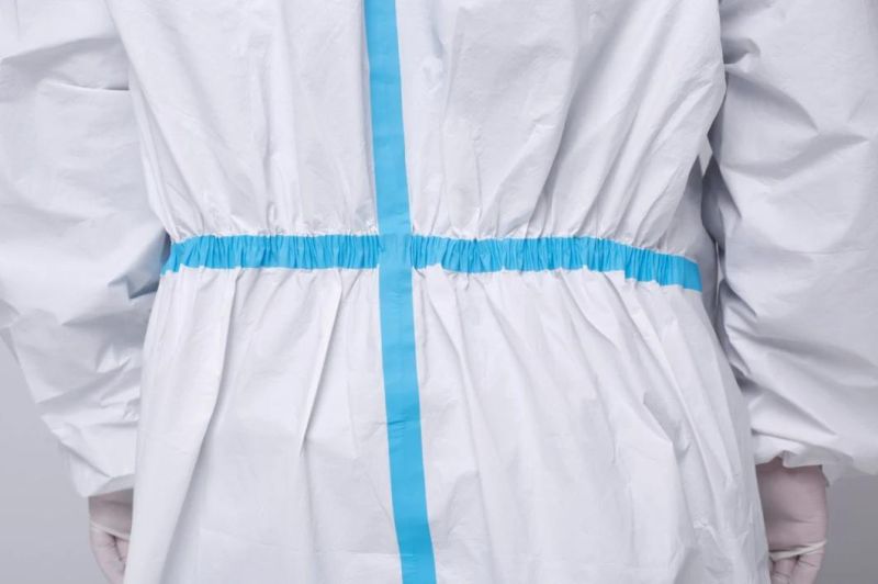 75 GSM SMS Sterile Disposable Protective Coveralls with Boot Cover