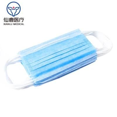 Manufacturer Ce 3 Ply Earloop Face Mask Disposable Facemask / Medical Surgical Face Mask 3-Ply Disposable Face Mask