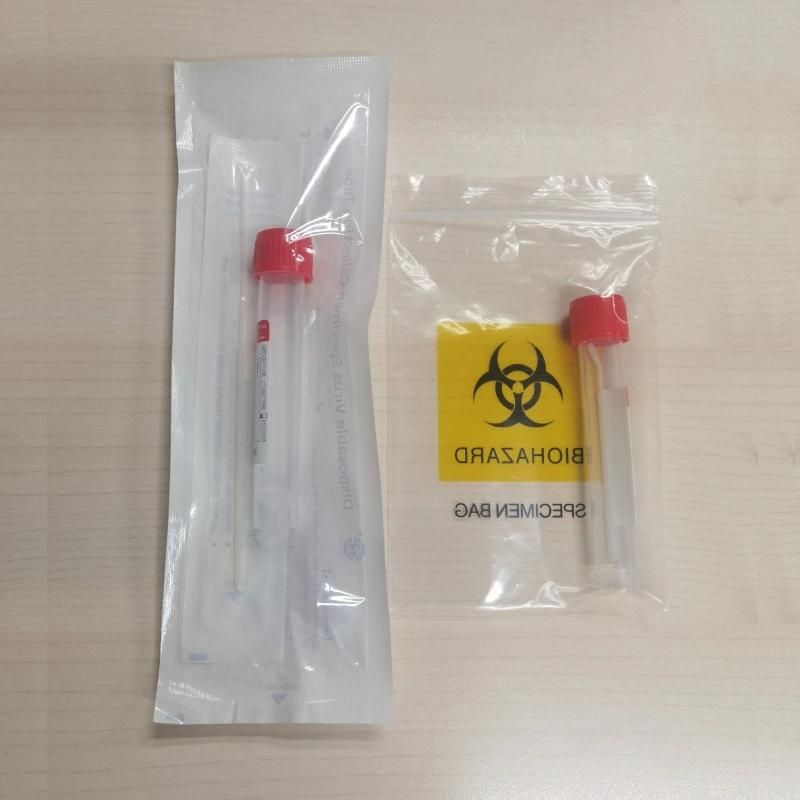 Disposable Virus Specimen Collection Tube Transport Medium Vtm Sampling Tube Kit with Swab