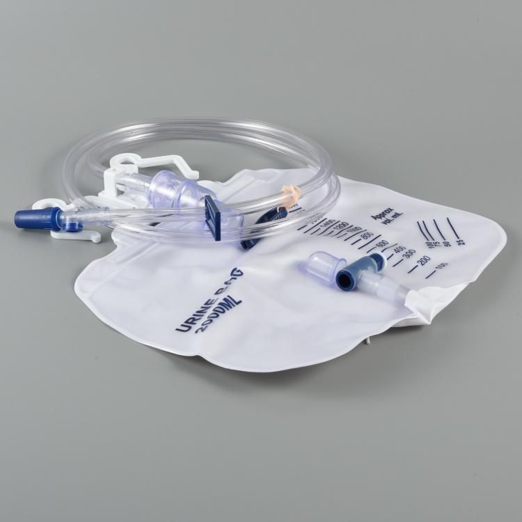 Disposable Urine Bag with T-Valve Pull-Push Valve Tube