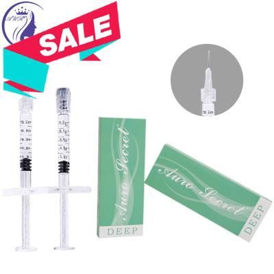 Hyaluronic Acid Gel for Buttocks Lips Injections Factory Cross Linkd Ha Dermal Filler