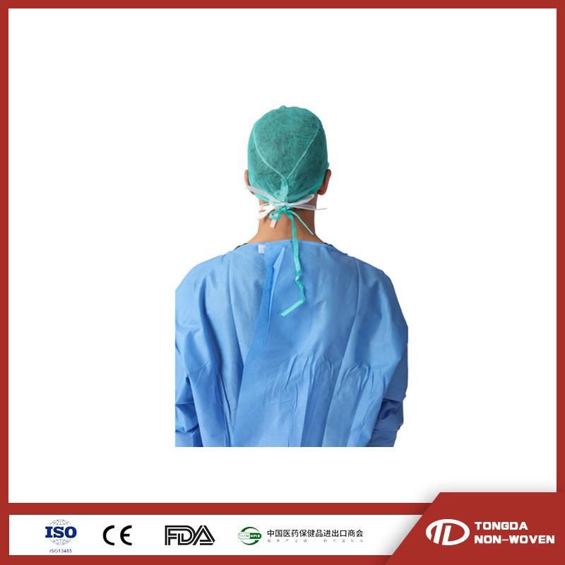 Disposable Nonwoven Medical Doctor Cap with Ties on Back