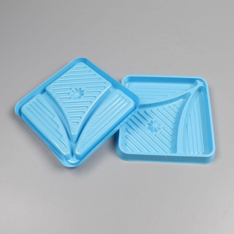 Disposable Tray for Hospital Medical Plastic Blue Pan Hollow War Equipment