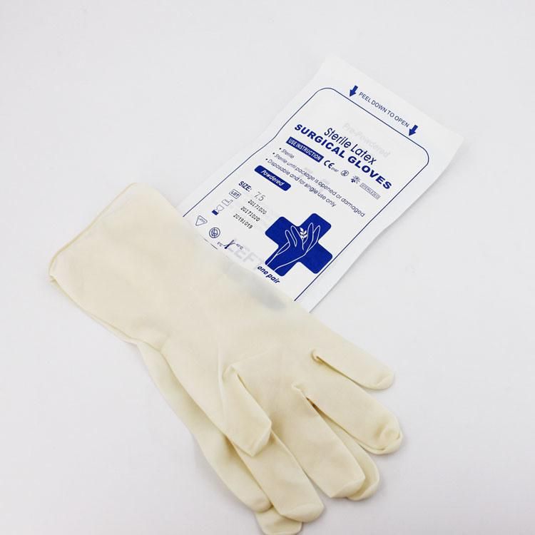 100% Natural Latex Procedure Latex Gloves Surgical Gloves