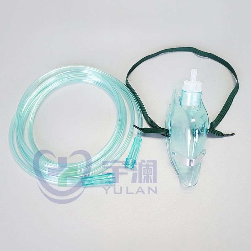 Disposable Medical Oxygen Mask for Oxygen Can