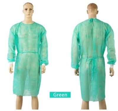 Rofessional Disposable PE PP Protective Clothing Waterproof Isolation Gowns