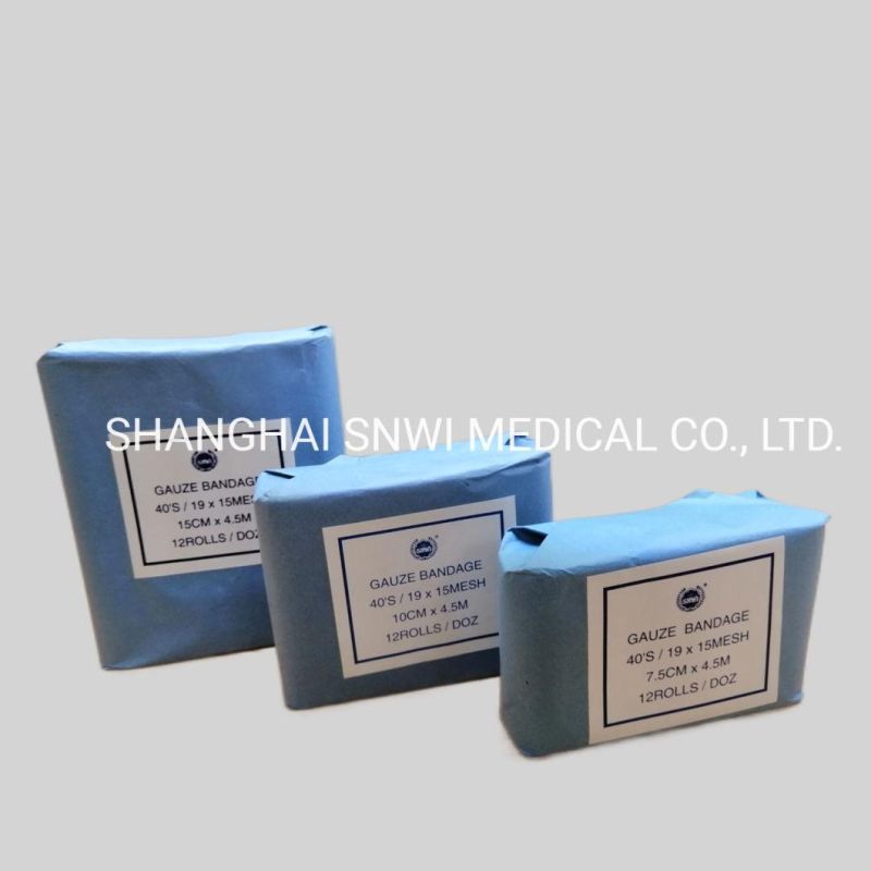 Disposable Medical Supply 100% Cotton Elastic Crepe Bandage Used in Hospital