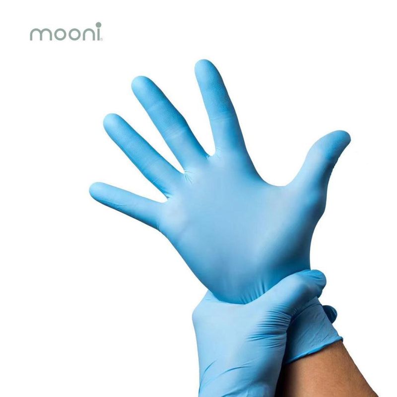 Wholesale Cheap Blue Safety Nitrile Gloves Nitrile Gloves