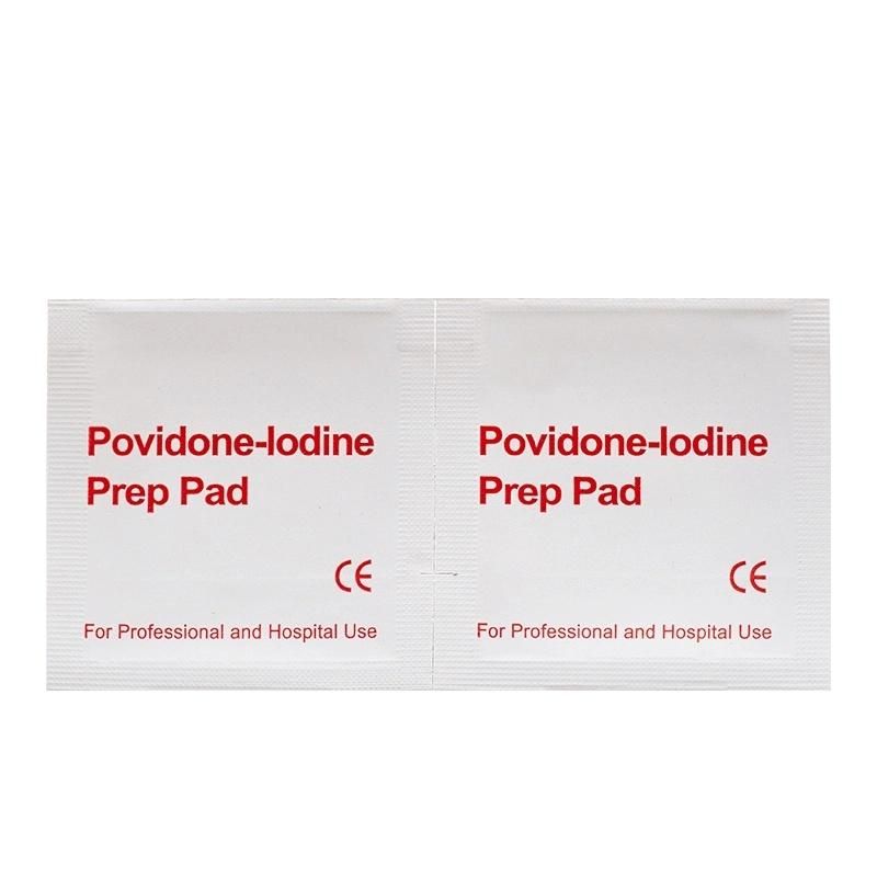 Medical Antiseptic Disposable Povidone-Iodine Iodine Cotton Prep Pad