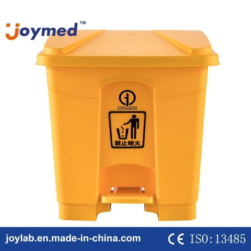 New Yellow Medical Waste Bins Hospital Clinical Plastic Garbage Bin Wholesale