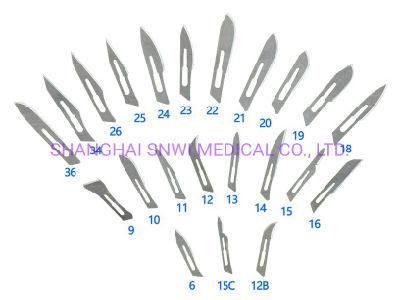 Disposable Top Quality Medical Sterile Carbon Steel Stainless Steel Surgical Scalpel Blade/Scalpel