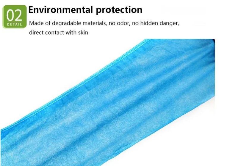 Waterproof Disposable Plastic PE, CPE Shoe Cover, Blue Color Shoe Cover