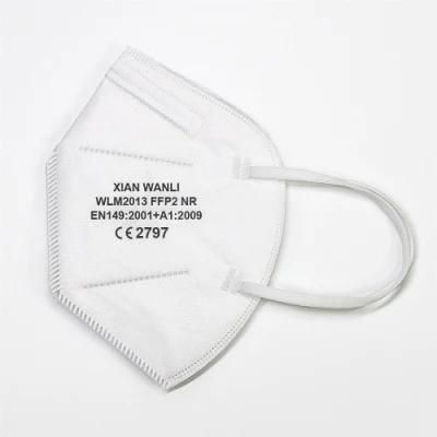 Bfe&gt;95% FF P2 5 Layers Ear-Loop Mask Disposable En149 Certified