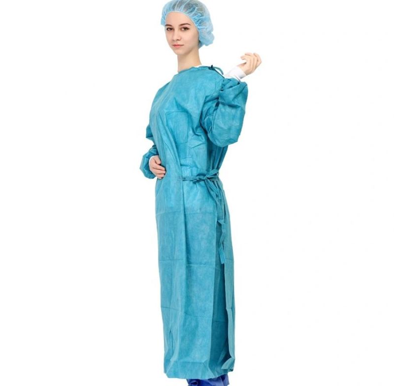 Disposable Sterile Medical Hospital Surgical Gown with CE, ISO 13485