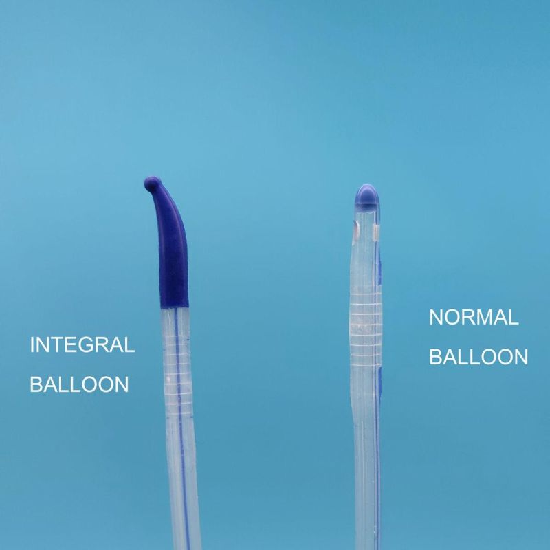 Silicone Foley Catheter Integrated Flat Balloon Unibal Integral Balloon Technology Tiemann Tipped Urethral Use